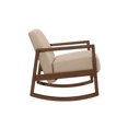 thumbnail image 4 of Modern Nursery Rocking Chair with Hardwood Frame,Soft Upholstery Rocker Accent Chair with Plush Cushion,Comfy Armchair for Living Room Bedroom,Brown, 4 of 5