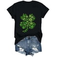 thumbnail image 4 of COMVALUE Funny Cute Shamrock Irish Graphic Tee Top for Women St Patricks Day Shirt (Black, S), 4 of 8