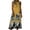 Yellow, variant on Summer Dresses for Women Crewneck Sleeveless Floral Printed Midi T Shirt Dress Casual Beach Holiday Boho Sundress S-2XL