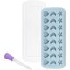 thumbnail image 1 of Moon Stars and Heart Silicone Molds with Liquid Dropper, Easy Release Ice Tray with Lid, 24 Cavities for Ice Cubes, Gelatin, Chocolate, Bakery and Can, 1 of 4