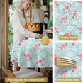 thumbnail image 5 of Pioneer Flower Floral Print Pattern Round Tablecloth 60 X 60 Inch, Wrinkle Resistant Wipeable Table Cloth for Kitchen Dining Picnic Patio Party, 5 of 6