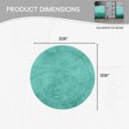 thumbnail image 6 of Home Weavers Classy Bathmat 100% Cotton Tufted Bath Rug, Extra Soft and Absorbent Bath Rugs, Machine Washable bath rugs for Bathroom, 30" Round, Aqua, 6 of 10