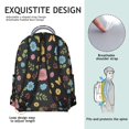 thumbnail image 5 of Pioneer Flower Floral Print Pattern Backpack for School, Cute School Bag with Adjustable Shoulder Straps and Padded Back, 15.3"x11"x7.1", 5 of 5