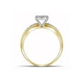 thumbnail image 2 of 10kt Yellow Gold Round Diamond Bridal Wedding Ring Band Set 1/5 Cttw, 2 of 3