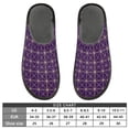 thumbnail image 5 of IAUYY Memory Foam House Slippers Suitable for Both Men and Women. Comfortable, Anti-Slip Plush Flat-Bottomed Slippers The Best Holiday Gift Purple Detail Elements, 5 of 9
