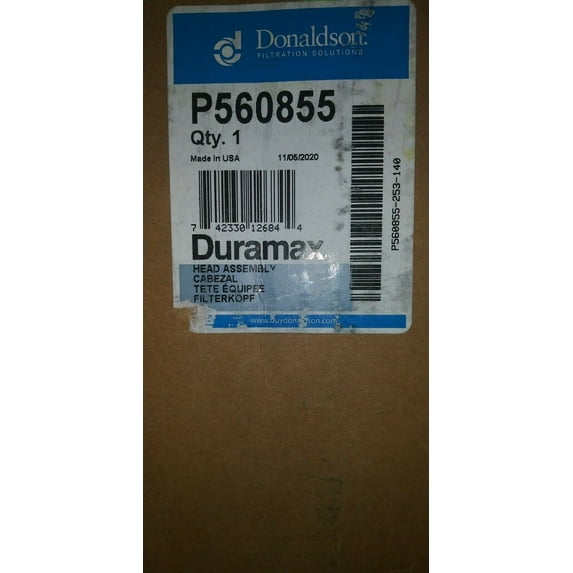 (1) DONALDSON HEAD ASSEMBLY, FUEL FILTER P560855