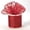 Red, variant on Red Glitter Tulle Ribbon, Wired Edge, 2.5 Inch x 10 Yard