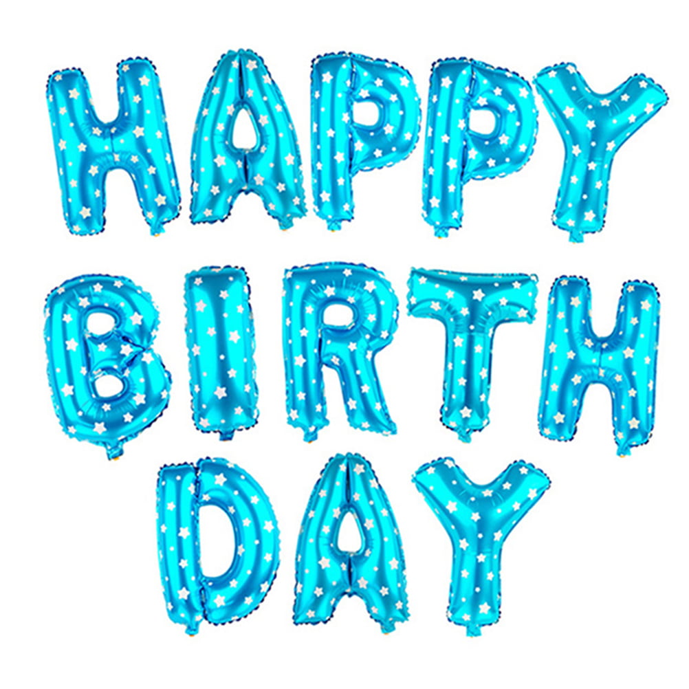 alphabet letters balloons happy birthday party decoration mylar foil
