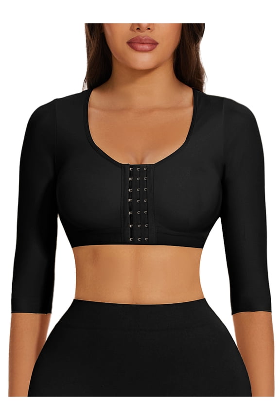 Arm Shaper for Women Post Surgery Compression Shapewear 3/4 Sleeves Slimming Arm Faja Arm Lipo Garments