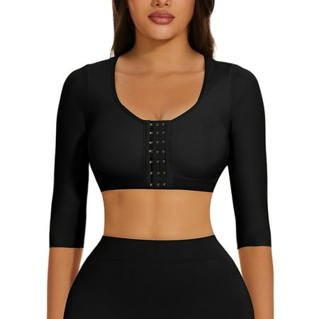 

MISS MOLY Arm Shaper for Women Post Surgery Compression Shapewear 3/4 Sleeves Slimming Arm Faja Arm Lipo Garments