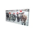 thumbnail image 1 of Curious christmas cows - 24"x48" canvas - Print on demand, 1 of 5