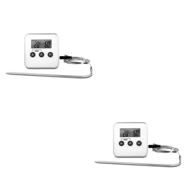 Naiovety Termómetro de cocina Medidor de temperatura de alimentos de acero inoxidable Lectura rápida Herramienta de café para freír aceite Aparatos Blanco 2piezas Naiovety CBP161587