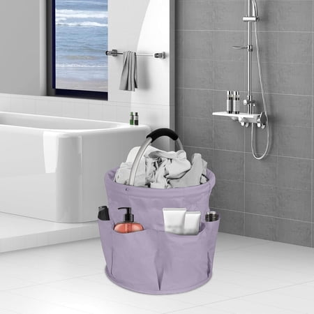Foldable Cleaning Caddy Organizer With Handle Portable Storage Bag For Beach Bathroom Home Detailing Supplies And Shower Accessories