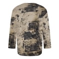 thumbnail image 3 of Styesk T-Shirts pour Homme Hommes Imprimé Col Rond Décontracté Mode Manches Courtes Chemisiers Col Rond Chemises, 3 of 4