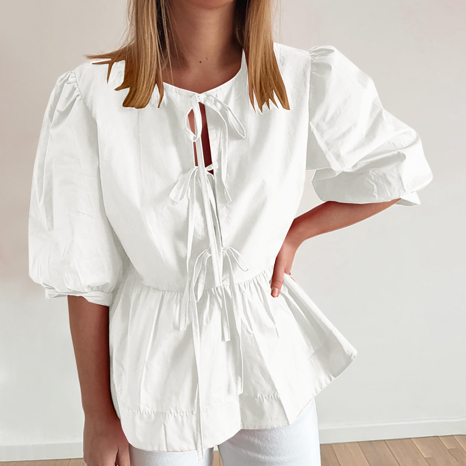 peplum babydoll top