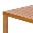 thumbnail image 5 of Christopher Knight Home 41" Wooden Outdoor Bar Height Slatted Dining Table, Teak Finish, 5 of 7