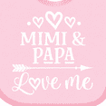 thumbnail image 4 of Inktastic Mimi and Papa Love Me Boys or Girls Baby Bib, 4 of 4