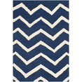 thumbnail image 4 of Safavieh Tapis de Laine Touffeté à la Main 8' X 10' en Marine et Ivoire, 4 of 5