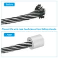 thumbnail image 5 of Unique Bargains 5/16'/8mm Wire Rope Stop Sleeve,Aluminum Crimping Loop Sleeve,Silver, 8 Pack, 5 of 5