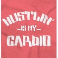 thumbnail image 2 of Hustlin' My Cardio Funny Fitness Unisex Plus Size Graphic Tee Brisco Brands 3X, 2 of 6