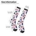 thumbnail image 2 of Naloa record rock music Skull Thigh High Socks Extra Long Stretchy Sock Women Over Knee High Opaque Stocking Daily Wear, 2 of 6