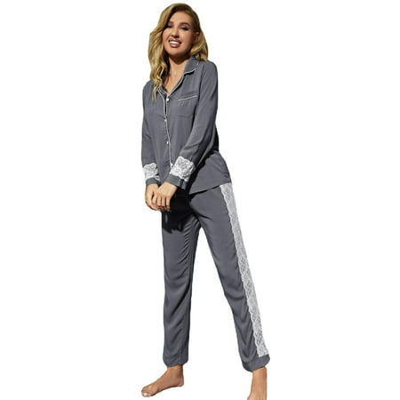 

Ladies Long Sleeve Mesh Embroidered Loungewear Set for Outer Wear