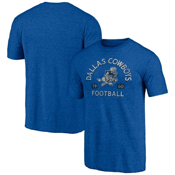 Men's Royal Dallas Cowboys Vintage Tri-Blend T-Shirt