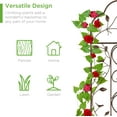 thumbnail image 5 of WYDK 60x15in Iron Garden Trellis, Arched Outdoor Decoration w/Branches, Birds for Lawn, Garden, Backyard, Climbing Plants - Bronze, 5 of 7