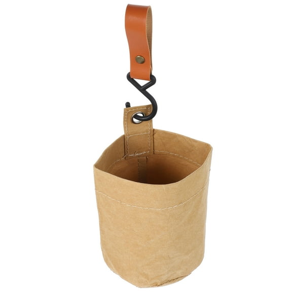 OUNONA Portable Car Trash Bag Collapsible Car Garbage Bin Small Car Trash Can for Front Seat Car Trash Can for Trucks and Camping