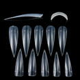 thumbnail image 6 of 500PCS/Bag Extra Long Stiletto Salon False Acrylic Half Cover Fake Nail Tips(Natural), 6 of 6