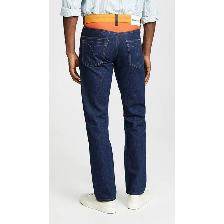 HOT Mens Jeans Calvin Klein Colorblock Jeans Calvin Klein Mens