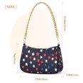 thumbnail image 3 of FORMRS Womens Shoulder Bag with Chain Strap Clutch Purse Cute Tote Handbag, Red Starry Pattern, 3 of 7