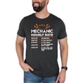 thumbnail image 3 of Mechanic Hourly Rate Shirt for Men Viral Sarcastic Price List Tee for Mechanics Dark Gray Heather Shirt Adult 2XL, 3 of 5