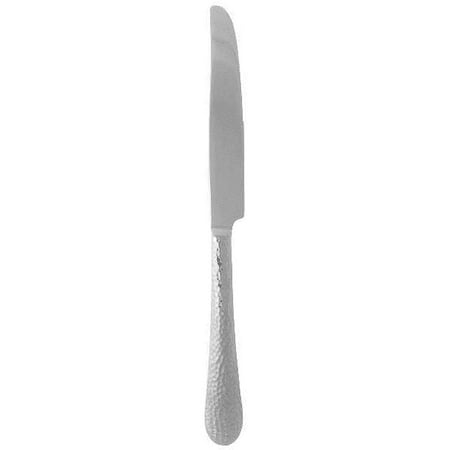 Gold Dinner Knife - Reed & Barton English Hammered Stainless Steel 9 5/8 Dinner Knife