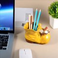 thumbnail image 7 of Pen Holder for Desk Cute - Ceramic Pencil Holder for Cool Work Desk Accessories, Cute Office Supplies Gifts for Women and Men, Pen Pencil Cup Decorations for Office Desk Decor, 7 of 7