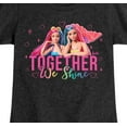 thumbnail image 3 of Barbie - Together We Shine  - Girls Fitted Short Sleeve Graphic T-Shirt, 3 of 5
