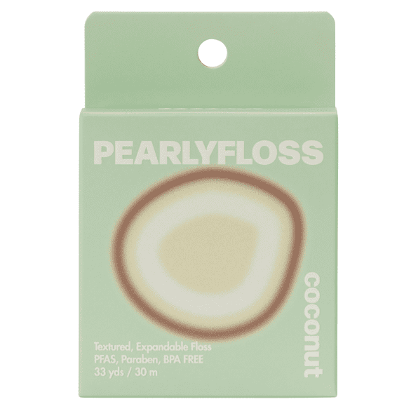 PearlyFloss Coconut Dental Floss, 33 Yards