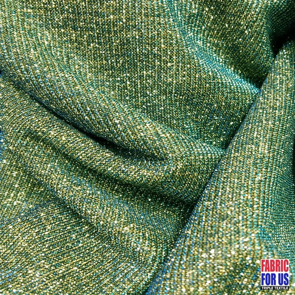 Glitter Stretch Polyester Fabric in Royal Color 57"/58" Wide