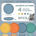 thumbnail image 3 of 4 Round Colors Cat Bowls Kitten Bowls For Wet And Dry Food For Kittens,Puppy And Short-legged Cats, 3 of 8