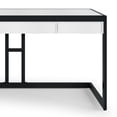 thumbnail image 4 of Simpli Home Erina Solid Acacia Wood 60" Desk in Distressed White, 4 of 12