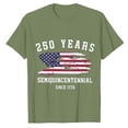 thumbnail image 4 of MuXiKeJi Clothes 250 Anniversary USA Shirt Womens 250th 3/4 Sleeve Flag Eagle Graphic American Patriotic Faith Wear Birthday T Shirt, 4 of 4