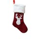thumbnail image 2 of Juego de 2 Bolsas de Regalo para Calcetines Navideños | Calcetines Navideños de Terciopelo Rojo de Punto con Diseños de Papá Noel y Muñeco de Nieve | Tela de Patchwork Resistente | Decoración para La, 2 of 6