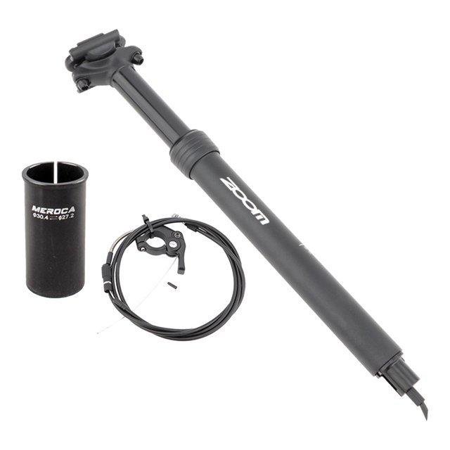 Bike Dropper Seatpost 370mm Adjustable 27.2mm Remote Seat Post Tube Pole Pillar 27.2+ 30.4mm Adapter