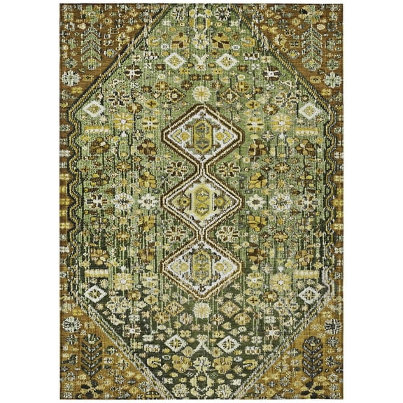 Dalyn Rugs Machine Washable Indoor/Outdoor Chantille Olive 2'6" x 3'10" Rug