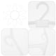 thumbnail image 3 of 10 perchas de plástico para niños, perchas para ropa de bebé, trajes de baño, perchas para bebés, niños pequeños, color blanco, 3 of 7