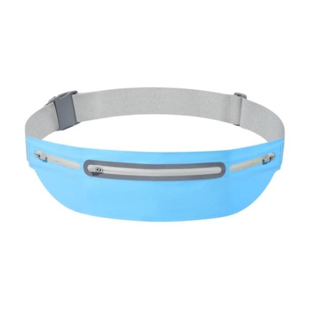 Riñonera para correr, riñonera para mujer y hombre, teléfono, llaves, cinturón para correr, gimnasio Azul