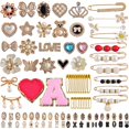 thumbnail image 1 of Broche Sock Charms con forma de alfiler de seguridad, 100 unidades, dorado, para calcetines, 1 of 7