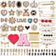 thumbnail image 1 of Broche Sock Charms con forma de alfiler de seguridad, 100 unidades, dorado, para calcetines, 1 of 7
