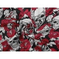 thumbnail image 6 of oneOone Rayon Red Fabric Floral & Skull Sewing Craft Projects Fabric Prints By Yard 56 Inch Wide, 6 of 6