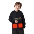 thumbnail image 7 of Unisex Heated Hoodies Kids Girls Pullover Winter Warm Christmas Sweatshirts Boys Electric 5 Zones Heating Hoodie Outdoor 11 T, Black, 7 of 7